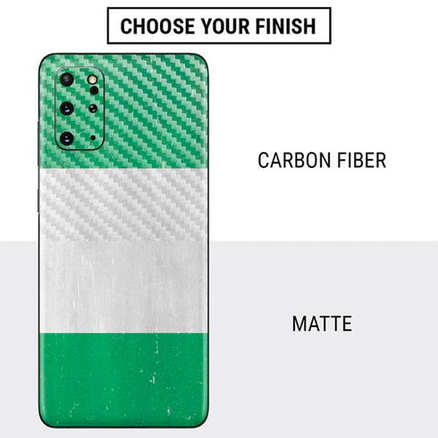 Nigeria Flag Distressed Galaxy S20 Plus Skin